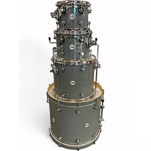 Used DW 4 Piece Design Series Gray Drum Kit Gray