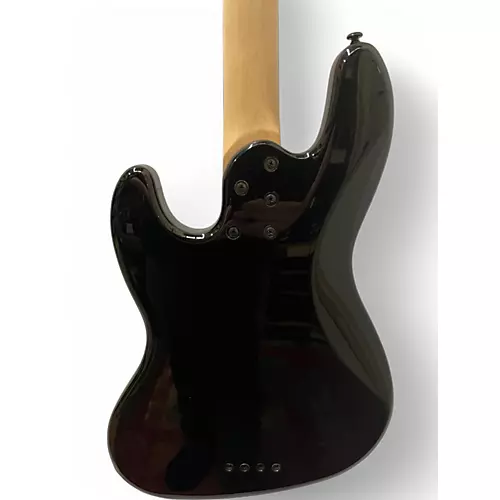Used Schecter Guitar Research j4 Black Electric Bass Guitar Black