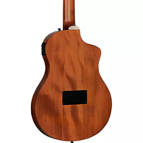 Ortega TourPlayer Deluxe Left-Handed Nylon-String Acoustic-Electric Guitar Blue Burst