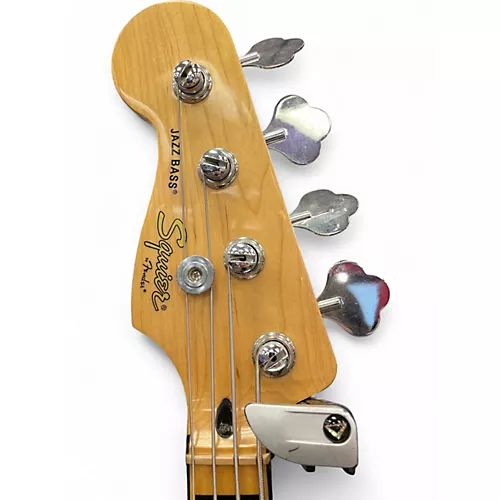 Used Squier Classic Vibe 70s Jazz Bass LEFT HANDED Natural Electric Bass Guitar Natural