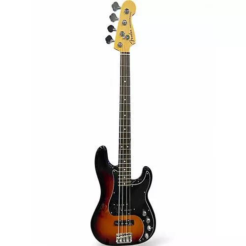 Used 2017 Fender American Elite Precision Bass 3 Tone Sunburst Electric Bass Guitar 3 Tone Sunburst