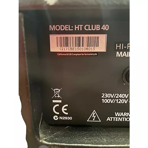 Used Blackstar Venue Series HT Club 40 40W Tube Guitar Combo Amp