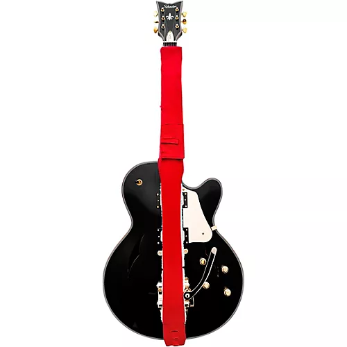 String Sling Guitar Strap With Strap Locks and Pick Pack Red