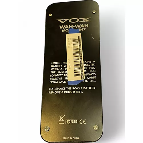 Used VOX V847 Reissue Wah Effect Pedal