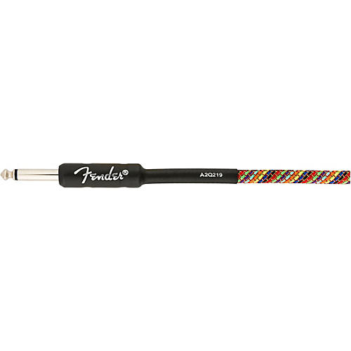 Fender Festival Straight to Straight Instrument Cable 18.6 ft. Rainbow