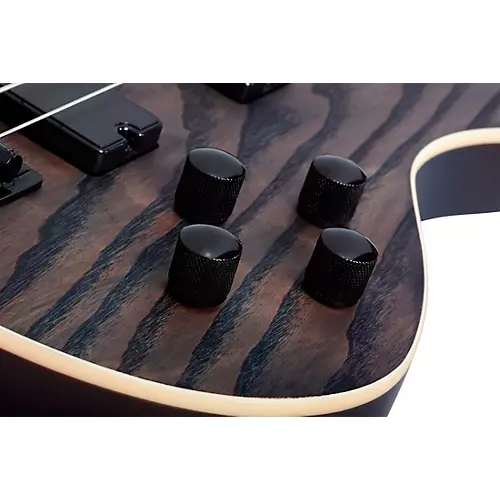 Schecter Guitar Research C-5 Standard 5-String Electric Bass Guitar Tobacco Burl