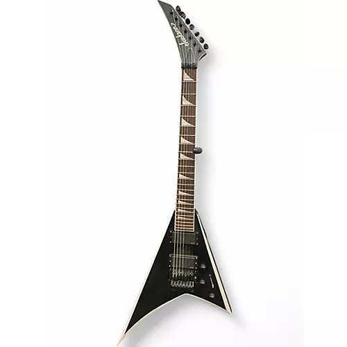 Used Jackson RRX24-MG7 Black with Silver Pinstripes Solid Body Electric Guitar Black with Silver Pinstripes