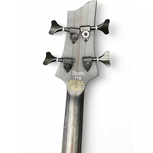 Used Schecter Guitar Research Stiletto-4 Stealth Pro EX Black Electric Bass Guitar Black