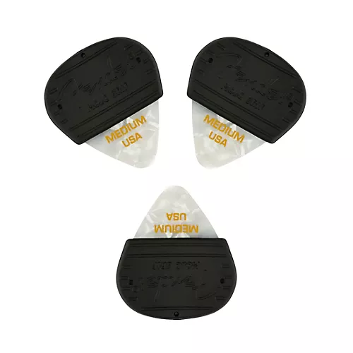 Fender Mojo Grip 351 Guitar Picks (3-Pack) Tortoise Shell Medium