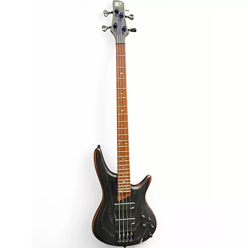 Used Ibanez SR670 Trans Black Electric Bass Guitar Trans Black