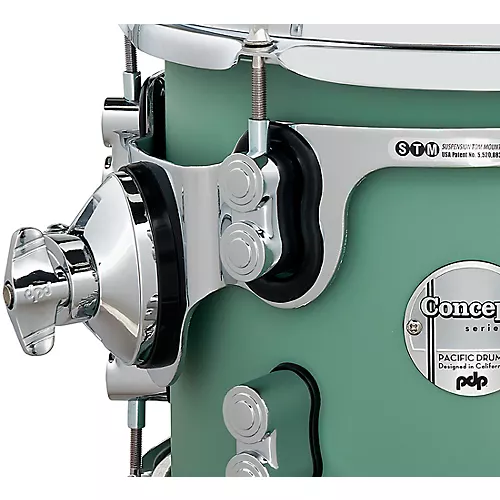 PDP by DW Concept Maple 4-Piece Fusion Shell Pack With Chrome Hardware Satin Seafoam