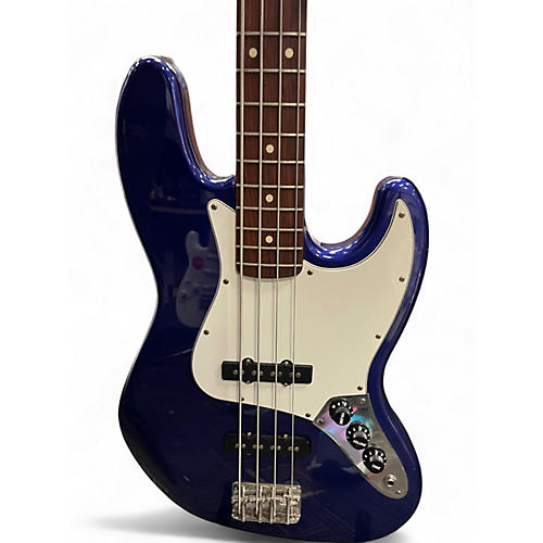 Used Fender Standard Jazz Bass Metallic Aqua Marine Electric Bass Guitar Metallic Aqua Marine