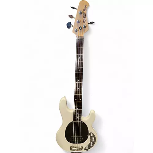 Used Sterling by Music Man Ray34 White Electric Bass Guitar White