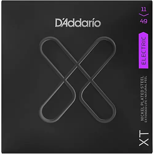 D'Addario XT Nickel Plated Steel Electric Guitar Coated Strings .009-.046 Hybrid