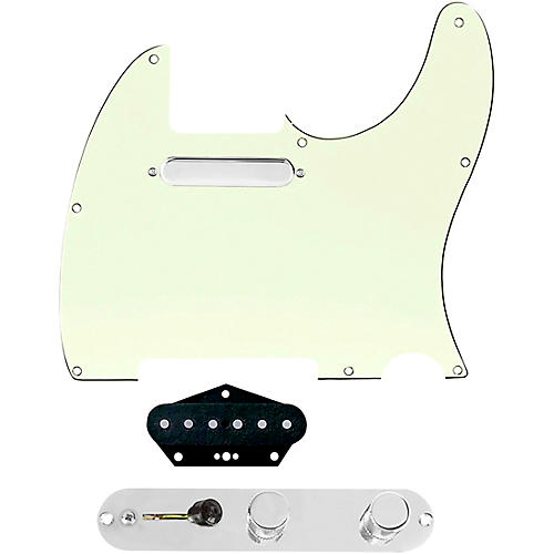 920D Custom Texas Grit Loaded Pickguard for Tele With T4W-C Control Plate Mint Green