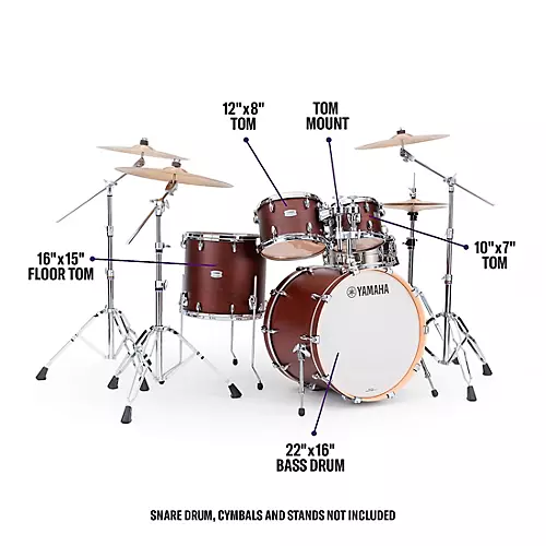 Yamaha Tour Custom Maple 4-Piece Shell Pack With 22