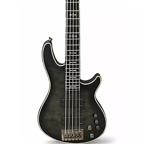 Used Schecter Guitar Research hellraiser extreme 5 Trans Black Electric Bass Guitar Trans Black