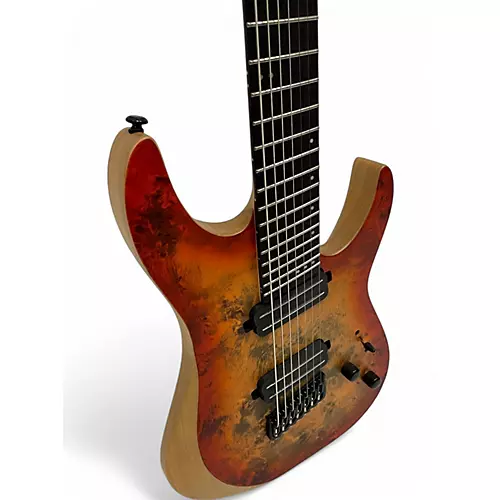 Used Schecter Guitar Research REAPER 7 SATIN INFERNO BURST Solid Body Electric Guitar SATIN INFERNO BURST