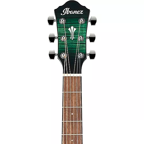 Ibanez AEG70 Flamed Maple Top Grand Concert Acoustic-Electric Guitar Pack Emerald Burst