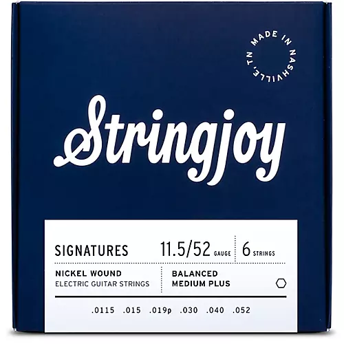 Stringjoy Signatures 6 String Nickel Wound Electric Guitar Strings 9 - 46