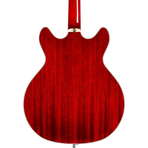 Guild Starfire I Bass Semi-Hollow Short Scale Double-Cut Left-Handed Bass Guitar Cherry Red