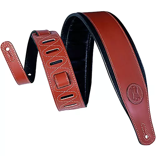 Levy's Boot Leather Guitar Strap Black