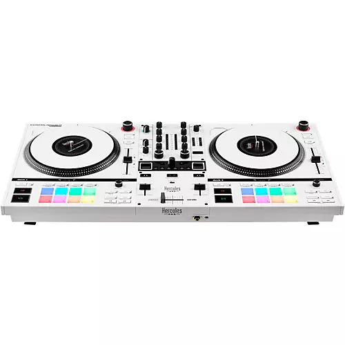 Hercules DJ DJControl Inpulse T7 2-Channel Motorized DJ Controller in Limited-Edition White White