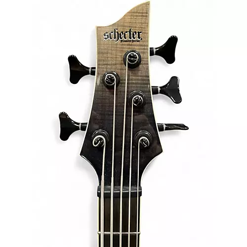 Used Schecter Guitar Research sls elite 5 black fade burst Electric Bass Guitar black fade burst