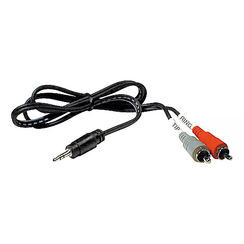 Hosa CMR-210 Stereo Y-cable Mini Male-Two RCA Males 3 ft.