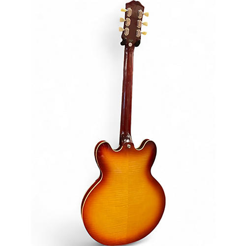Used Epiphone ES335 Figured Raspberry Tea Hollow Body Electric Guitar Raspberry Tea