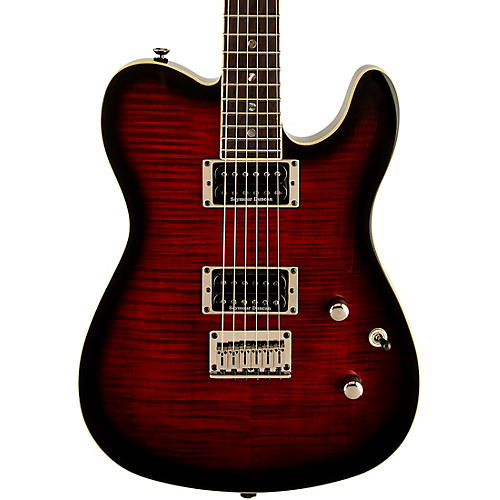 Fender Special-Edition Custom Telecaster FMT HH Electric Guitar Transparent Crimson