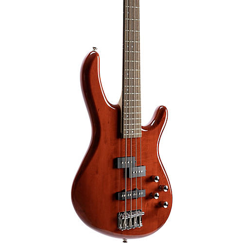 Cort Action Bass Plus Electric Bass Transparent Red