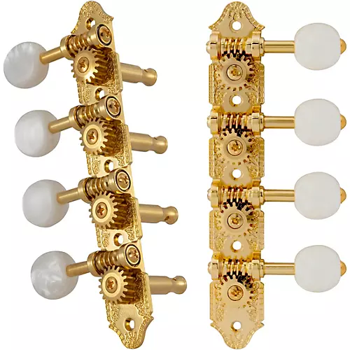 Grover Professional Mandolin A Style 409 Series Pearloid Button Tuning Machines Nickel