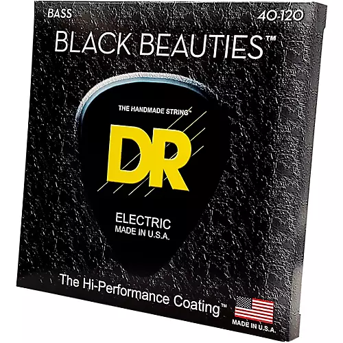 DR Strings BLACK BEAUTIES Coated 5-String Bass Light (40-120)