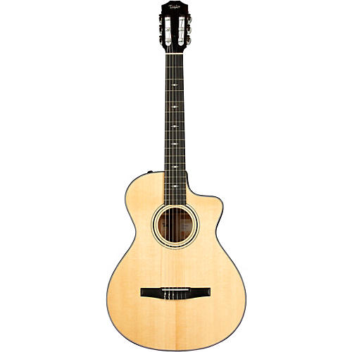 Taylor 312ce-N Grand Concert Nylon-String Acoustic-Electric Guitar Natural