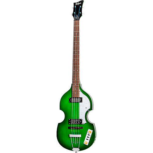 Hofner Ignition Series Short-Scale Violin Bass Guitar Green Burst
