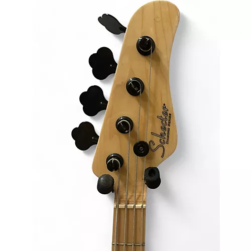 Used Schecter Guitar Research j4 Seafoam Green Electric Bass Guitar Seafoam Green