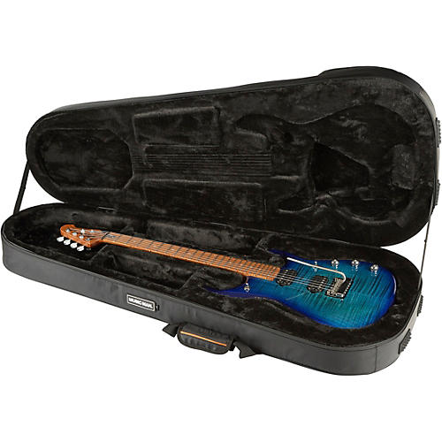 Ernie Ball Music Man JP15 Flamed Maple Top Electric Guitar Transparent Black