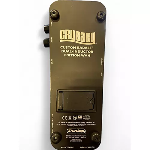 Used Dunlop GCB65 CRY BABY CUSTOM BADASS Effect Pedal
