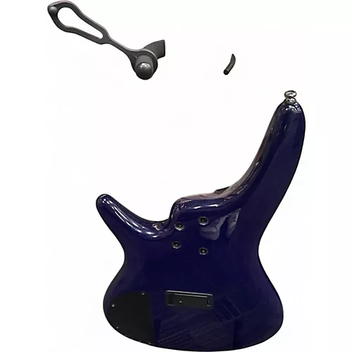 Used Ibanez SR375 5 String Blue Electric Bass Guitar Blue