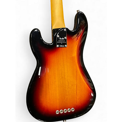 Used Fender american professional ii precision bass v Tobacco Sunburst Electric Bass Guitar Tobacco Sunburst