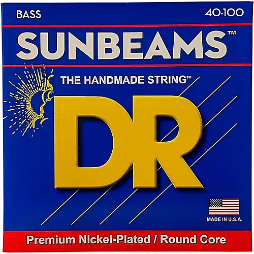 DR Strings Sunbeams NLR-40 Light 4-String Bass Strings