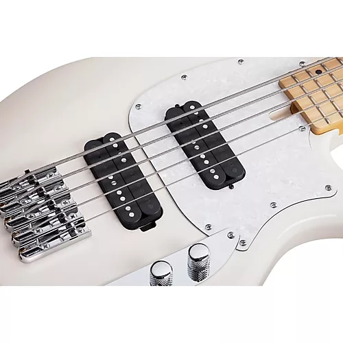 Schecter Guitar Research CV-5 Bass 5-String Electric Bass Guitar Ivory
