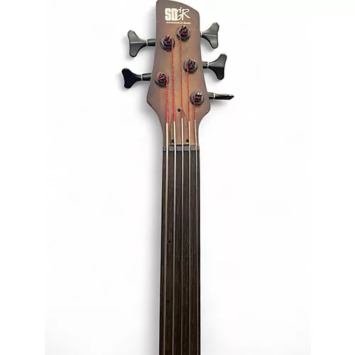 Used Ibanez SRH505F Natural Browned Burst Electric Bass Guitar Natural Browned Burst