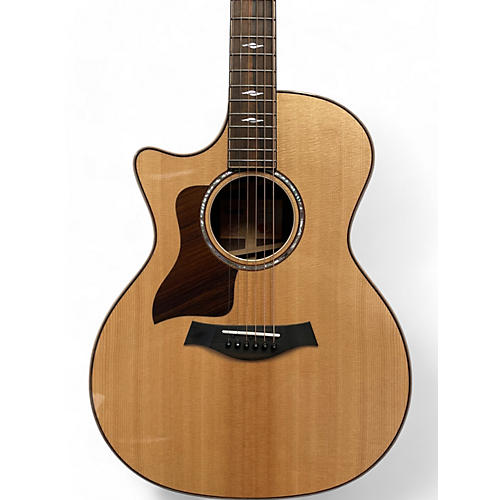 Used Taylor 814CE Left Handed Natural Acoustic Electric Guitar Natural