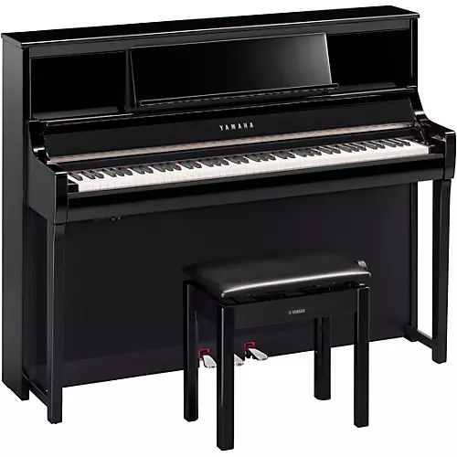 Yamaha Clavinova CSP-295 Digital Upright Piano With Bench Polished White