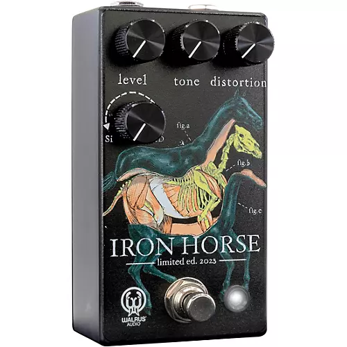 Walrus Audio Iron Horse LM308 Distortion Effects Pedal Black