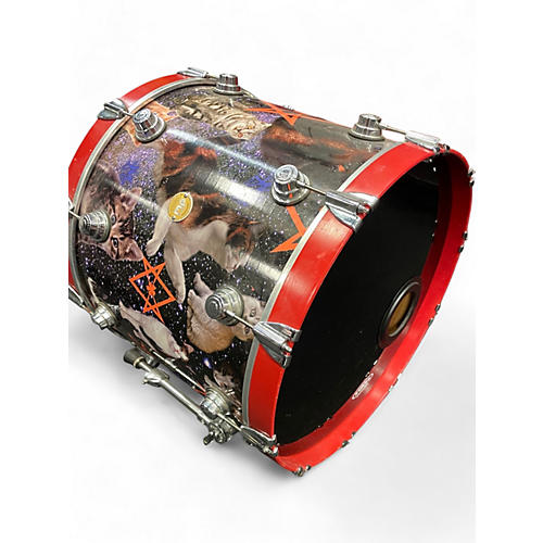 Used DW 5 Piece COLLECTOR'S CUSTOM SERIES MAPLE KITTEN WRAP Drum Kit KITTEN WRAP