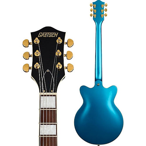 Gretsch Guitars G2655TG Streamliner Center Block Jr. Double-Cut with Bigsby LTD Electric Guitar Riviera Blue