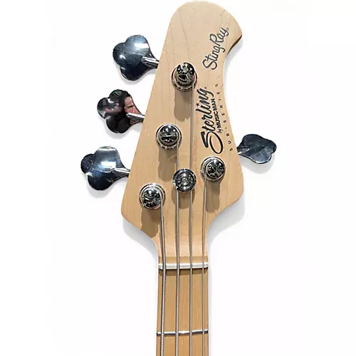 Used 2020s Sterling by Music Man STINGRAY HH Chrome Red Electric Bass Guitar Chrome Red
